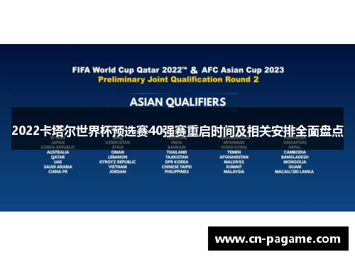 2022卡塔尔世界杯预选赛40强赛重启时间及相关安排全面盘点